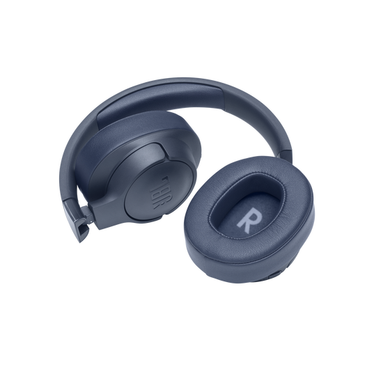 JBL Tune 710BT - Blue - Wireless Over-Ear Headphones - Top